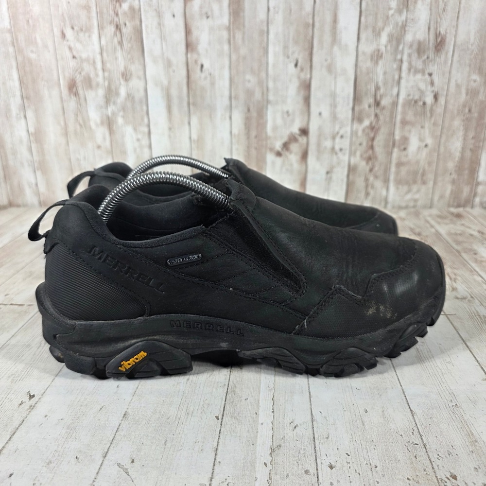 Merrell Mens Coldpack 3 Thermo Moc Waterproof Black Leather Shoes J037207 10.5